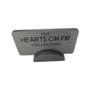 Серая акриловая табличка